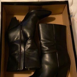 Christian Siriano black boots Sz 9